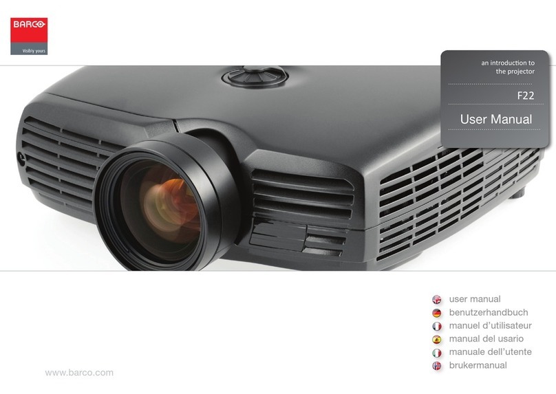 Barco F22 Series User manual
