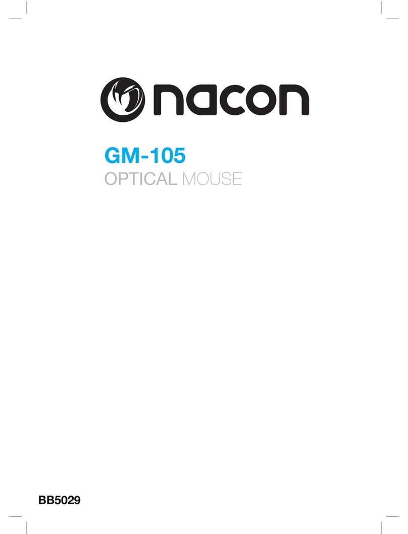 Nacon GM-105 Instruction booklet