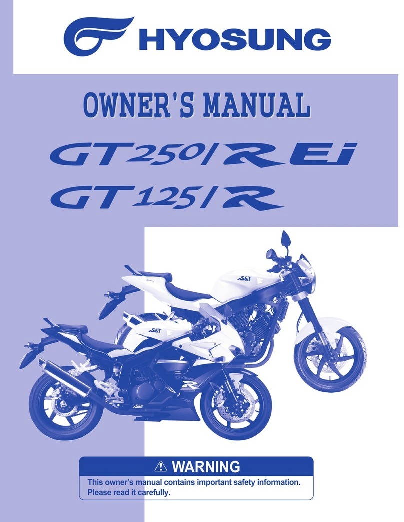 HYOSUNG GT250 REi owner's manual