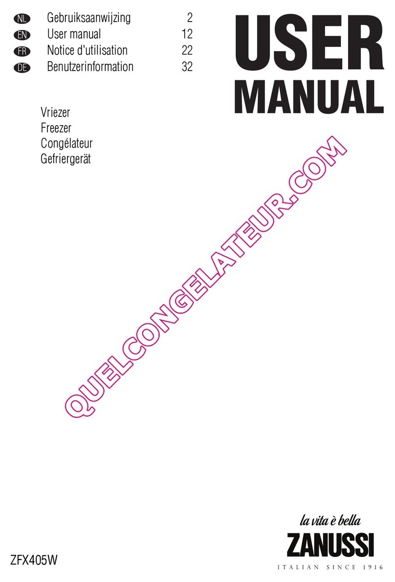 Zanussi ZFX405W user manual