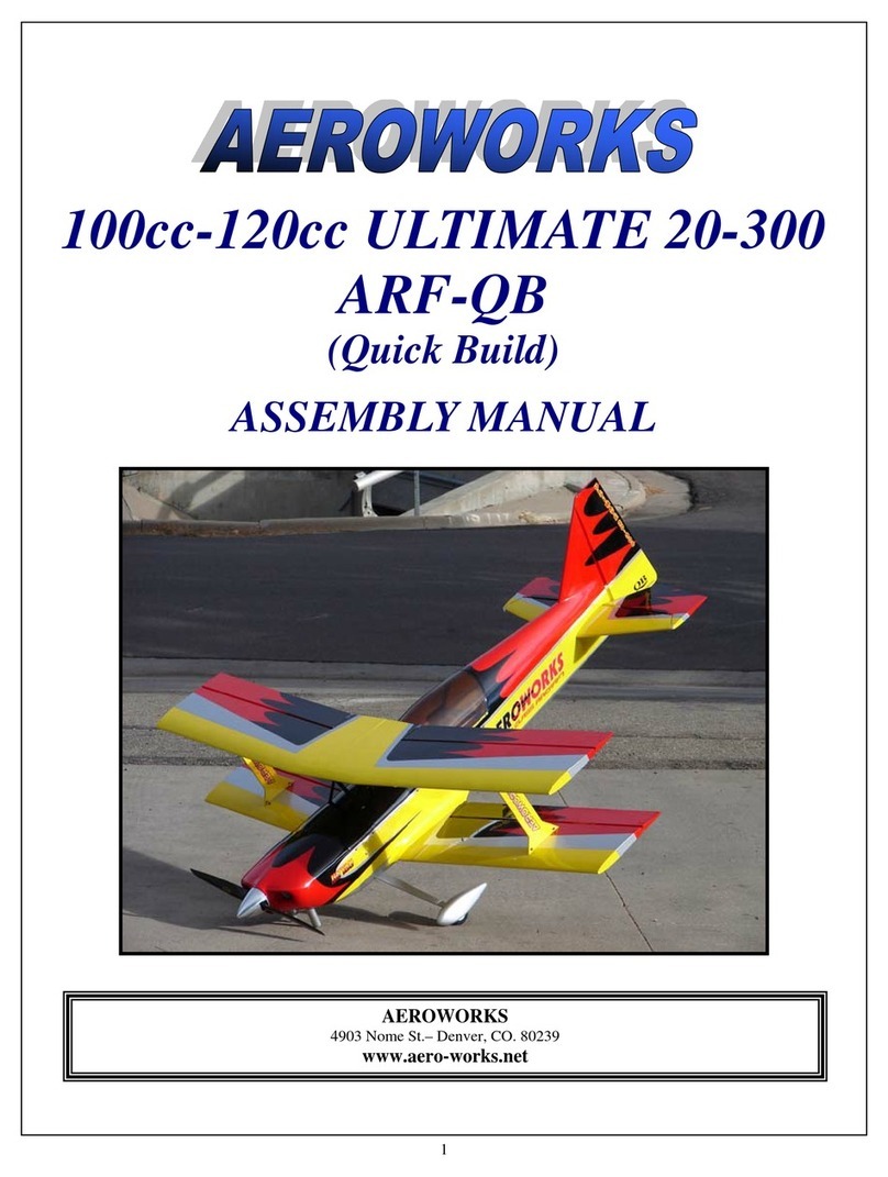 AeroWorks ULTIMATE 20-300 ARF-QB Assembly manual