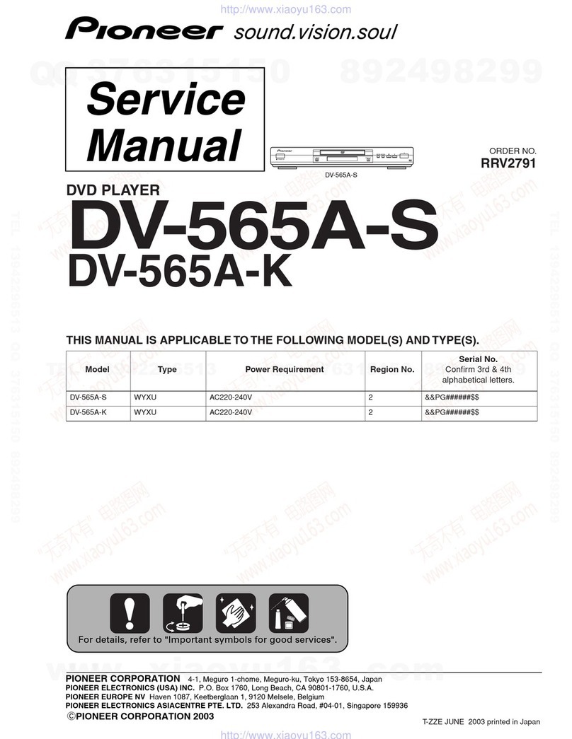 Pioneer DV-565A-S User manual