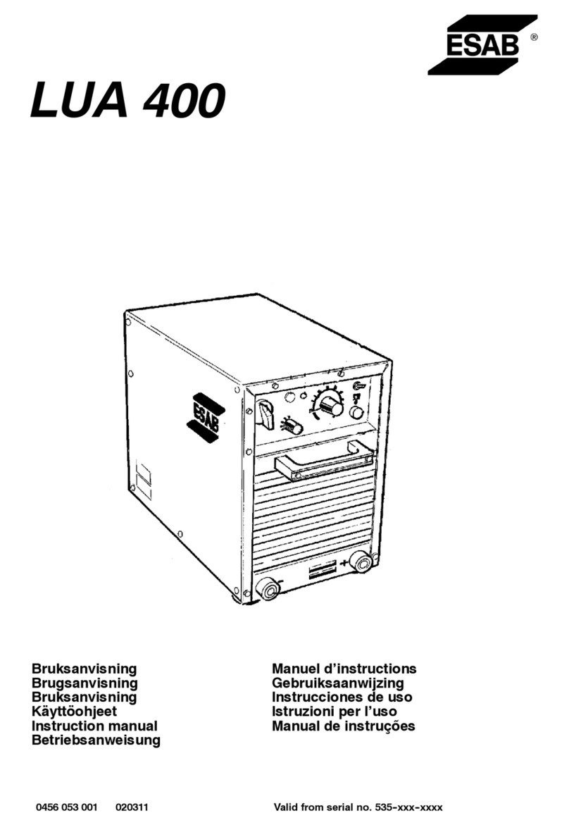 ESAB LUA 400 User manual