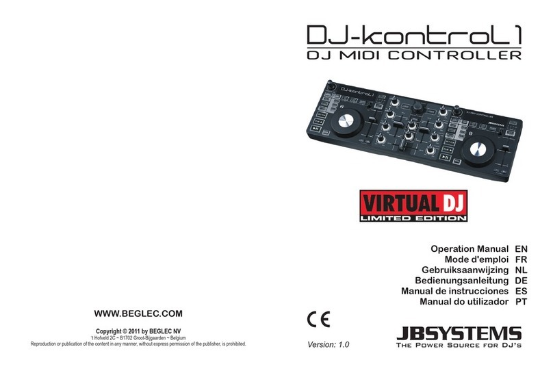 JB Systems DJ KONTROL 1 User manual JB Systems DJ KONTROL 1 User manual