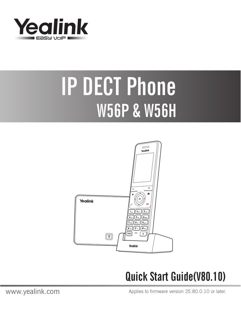 Yealink W56P Telesystem quick start guide