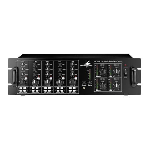 Monacor PA-4040 instruction manual