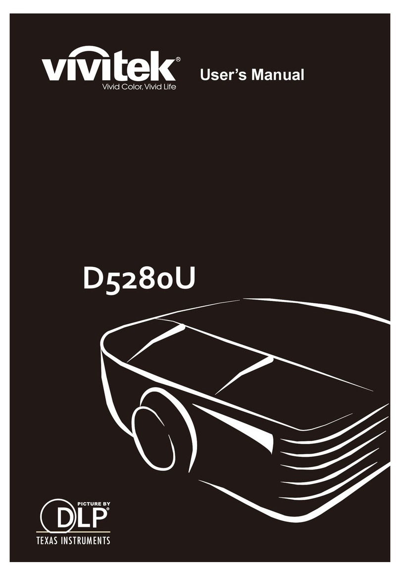 Texas Instruments Vivitek D5280U User manual