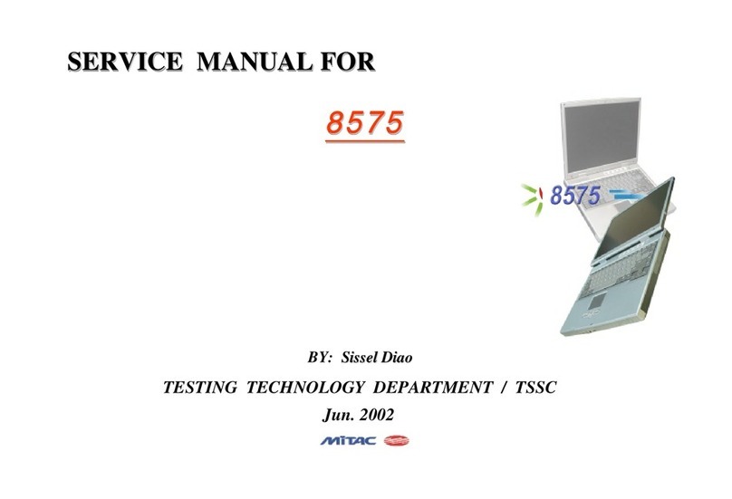 MiTAC 8575 Service manual