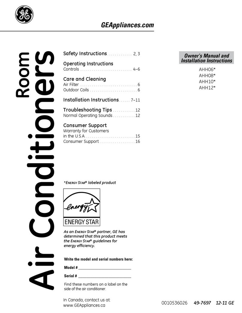 GE AHH06 Operating instructions