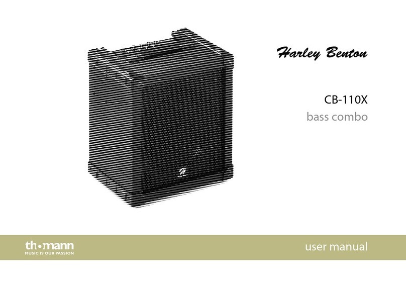 thomann Harley Benton CB-110X user manual