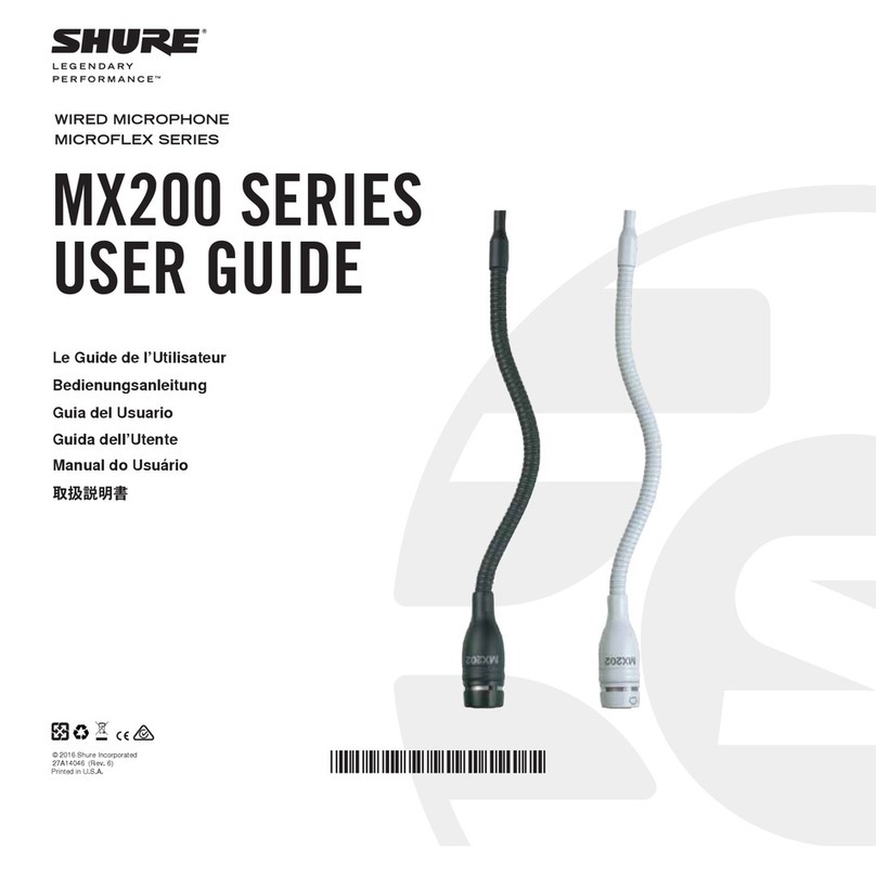 Shure Microflex MX200 Series user guide