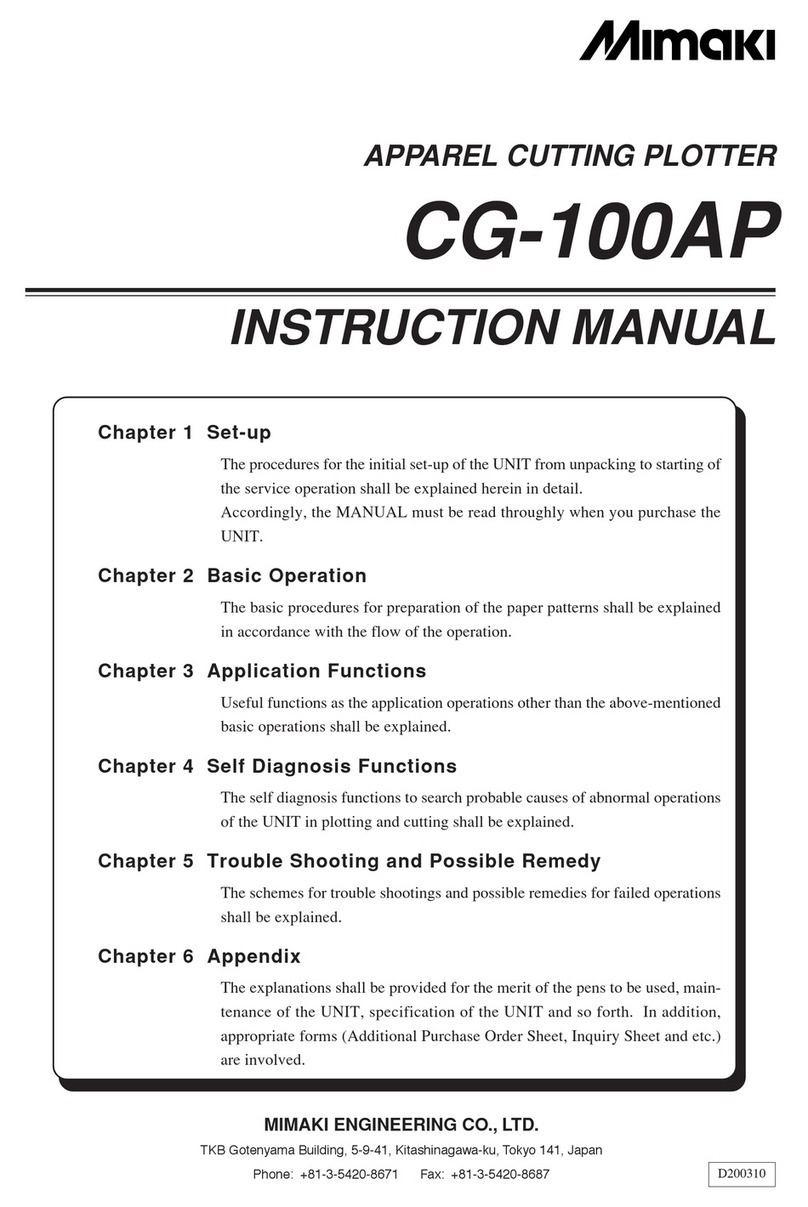 MIMAKI cg-100AP User manual
