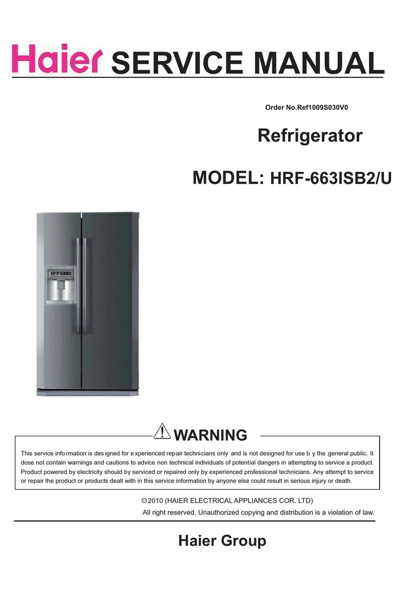 Haier HRF-663ISB2U User manual Haier HRF-663ISB2U User manual