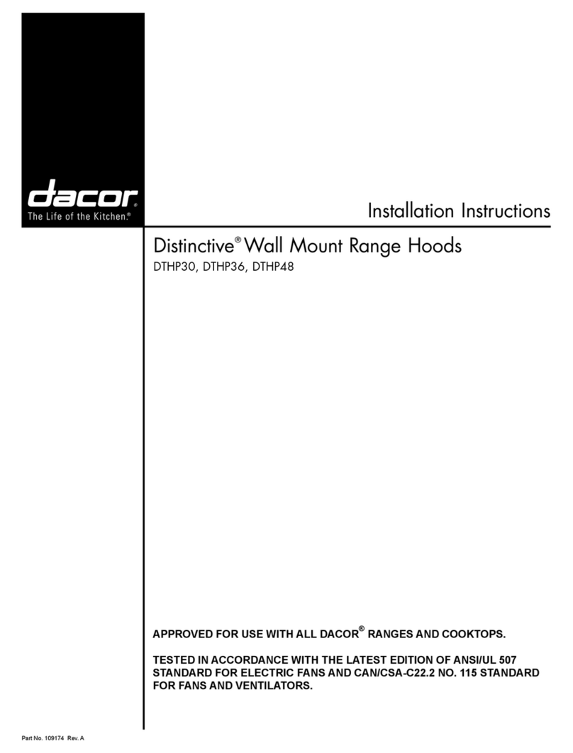Dacor Distinctive DTHP30 User manual