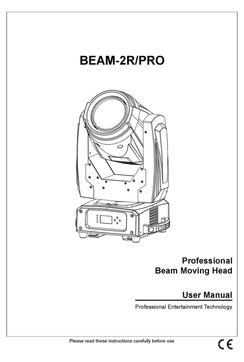 Professional Entertainment Technology BEAM-2R/PRO User manual