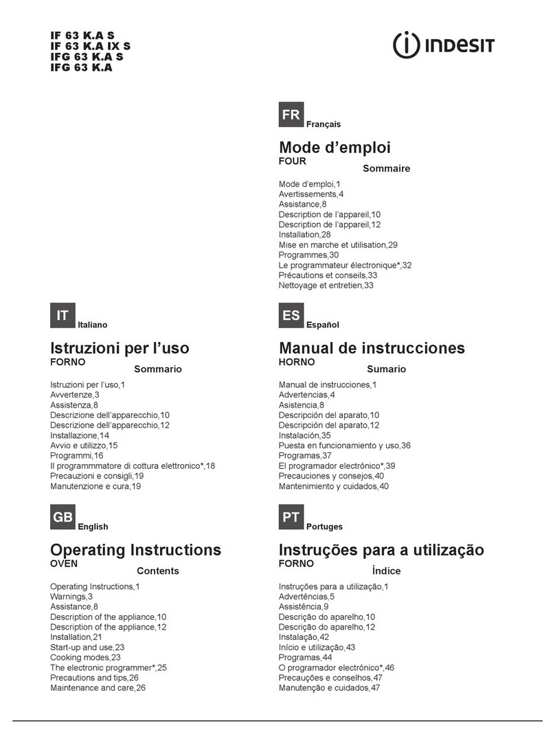 Indesit IF 63 K.A IX UK User manual