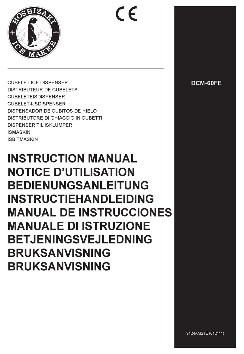 Hoshizaki DCM-60FE User manual Hoshizaki DCM-60FE User manual