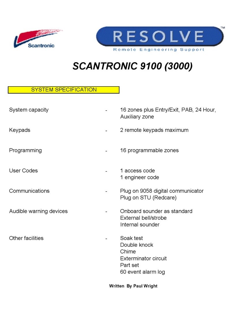 Scantronic 9100 Operation instructions