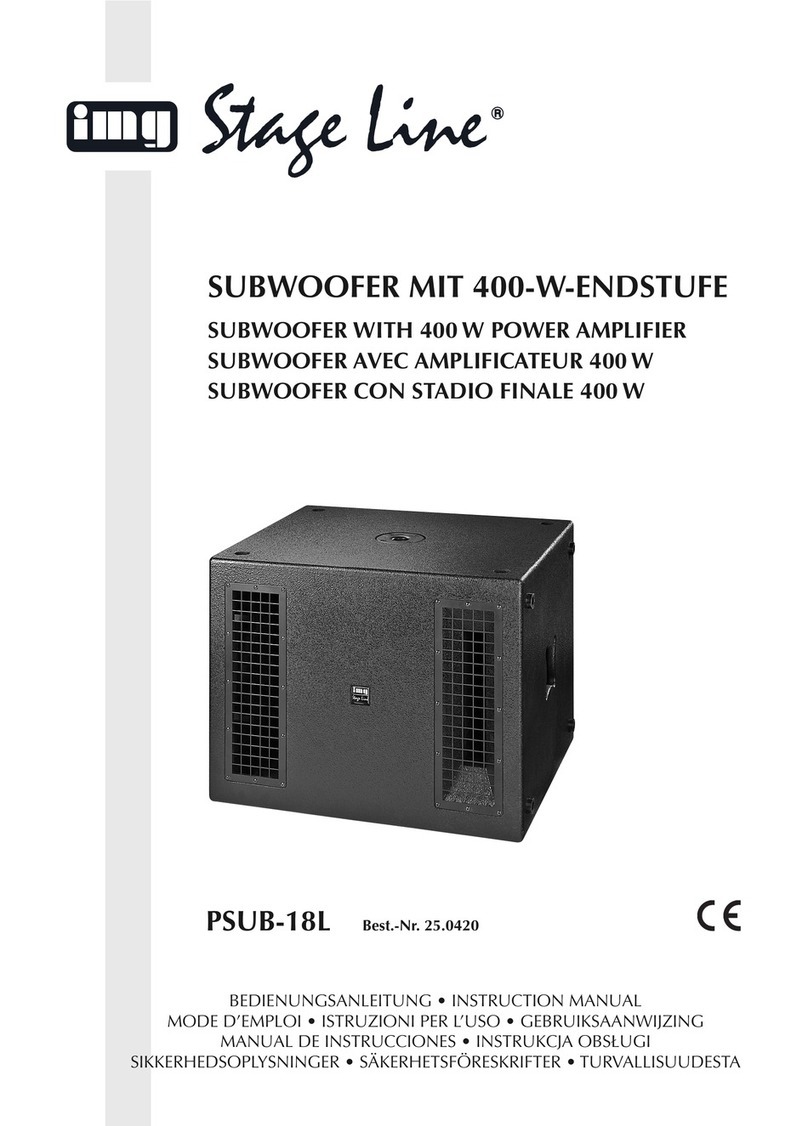 IMG STAGE LINE PSUB-18L instruction manual