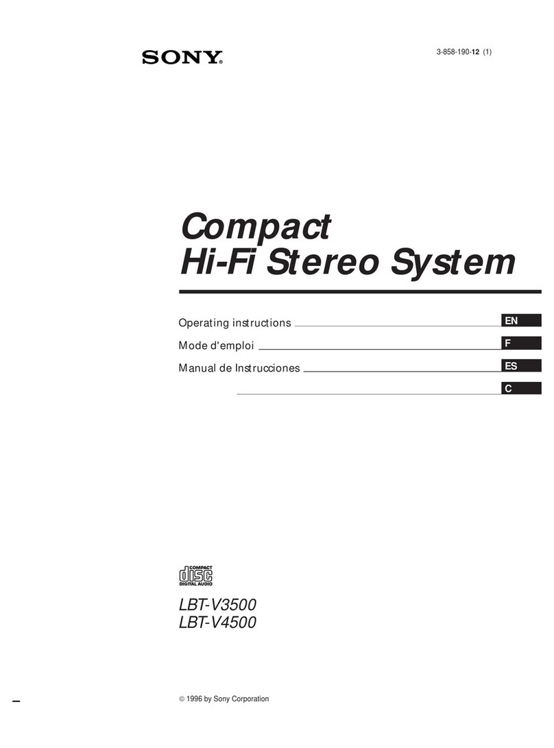Sony LBT-V3500 operating instructions