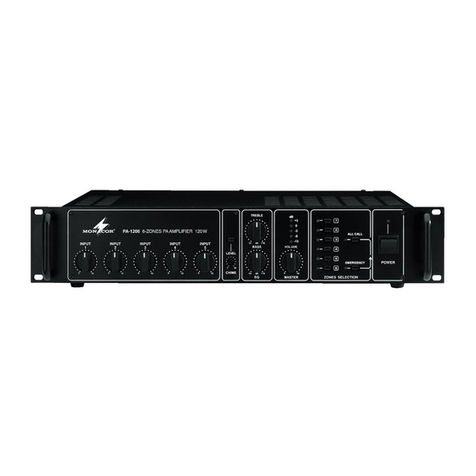 Monacor PA-1206 instruction manual
