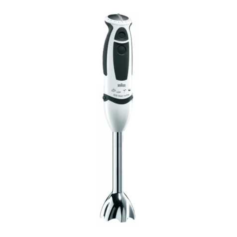 Braun Multiquick 5 MR 570 Patisserie User manual