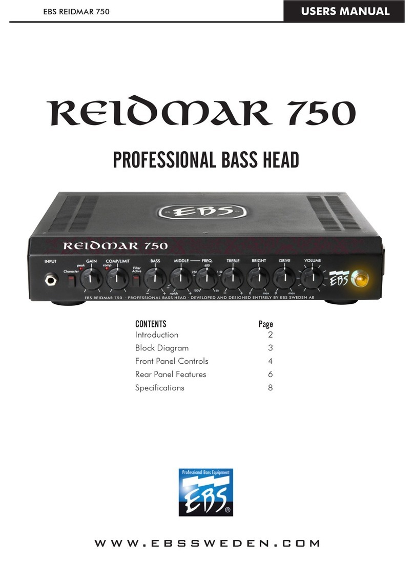 EBS REIDMAR 750 User manual
