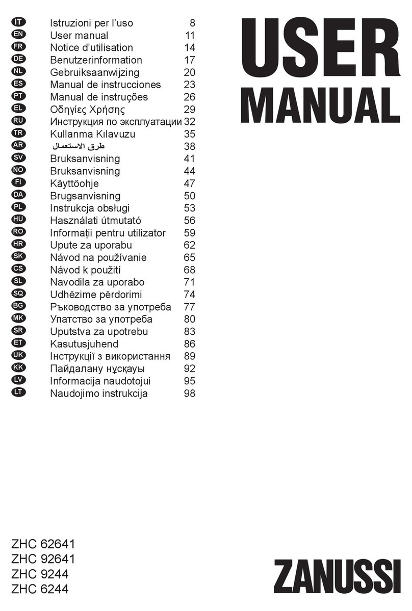 Zanussi ZHC 62641 user manual