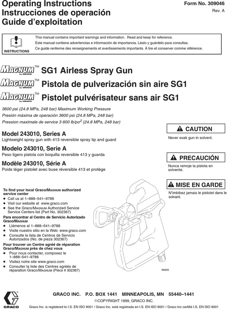 Graco Magnum SG1 operating instructions