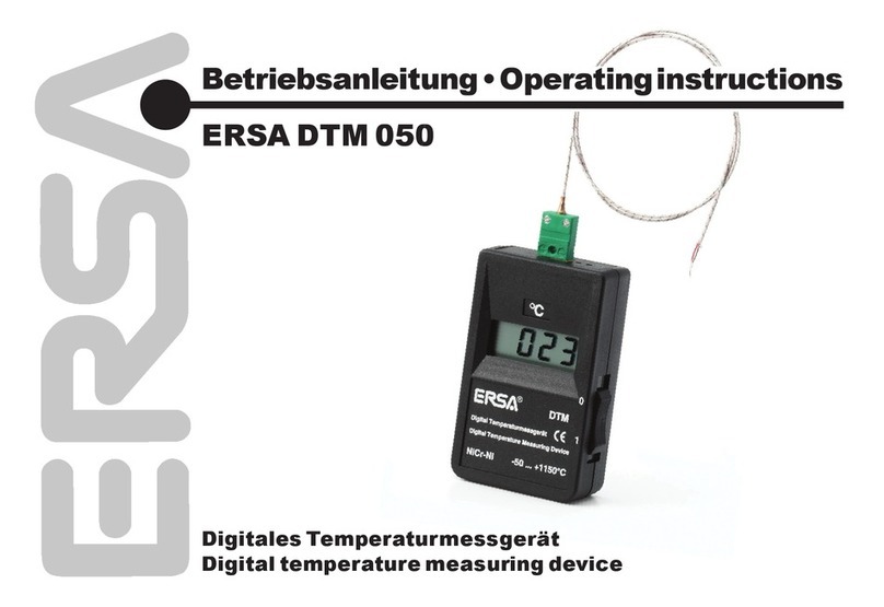 ersa DTM 050 operating instructions