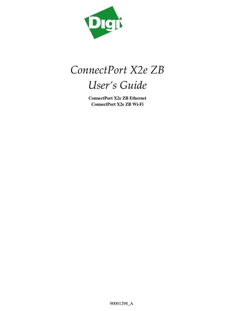 Digi ConnectPort X2e ZB user guide
