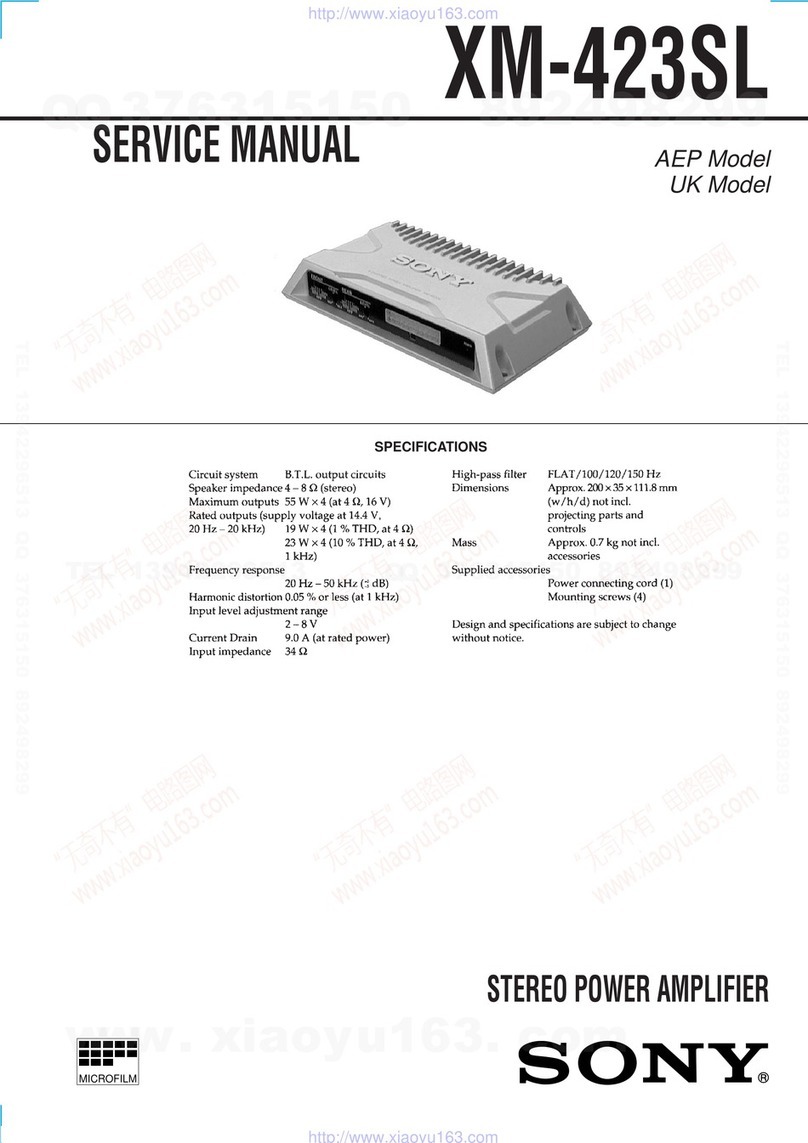 Sony xm-423sl Service manual