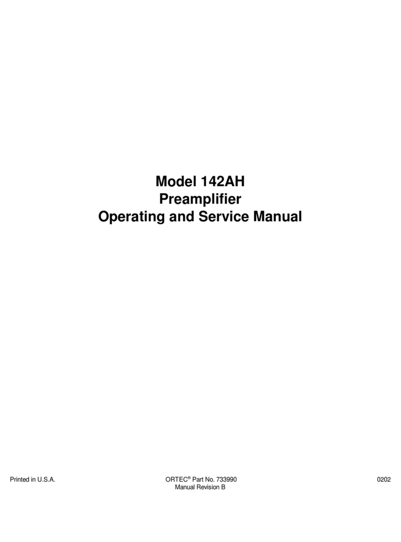 Advanced Measurement Technology 142AH Operating and service manual