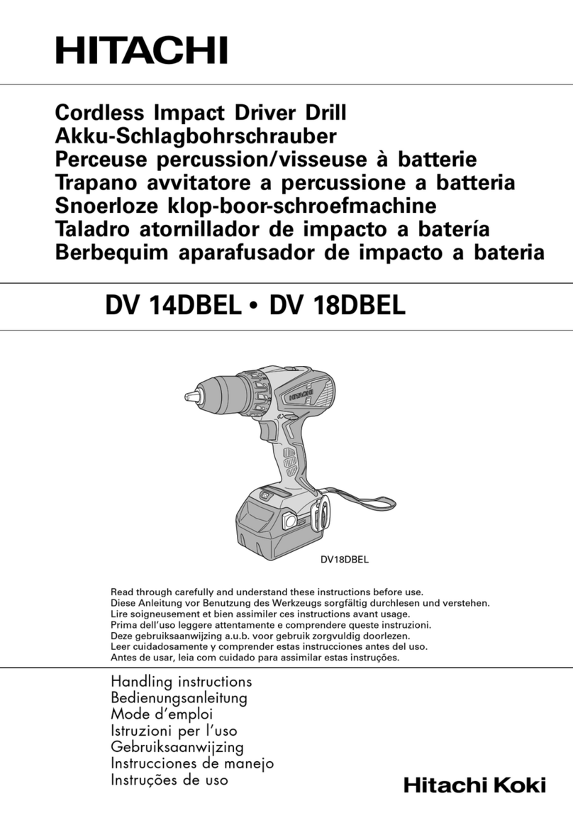 Hitachi DV 14DBEL User manual