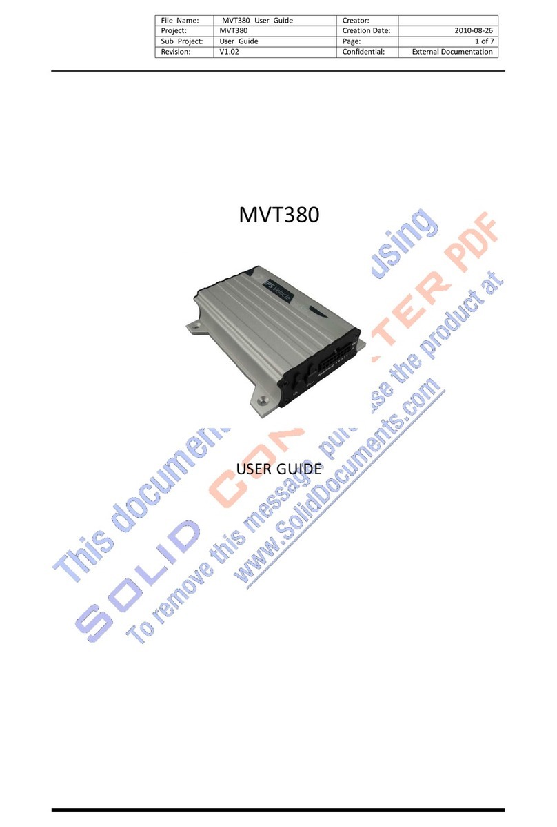 MeiTrack MVT380 User manual