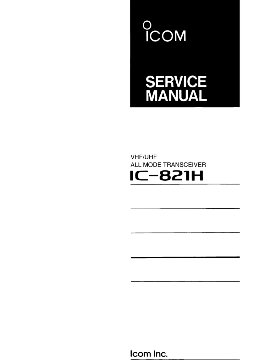 Icom IC-821H Service manual