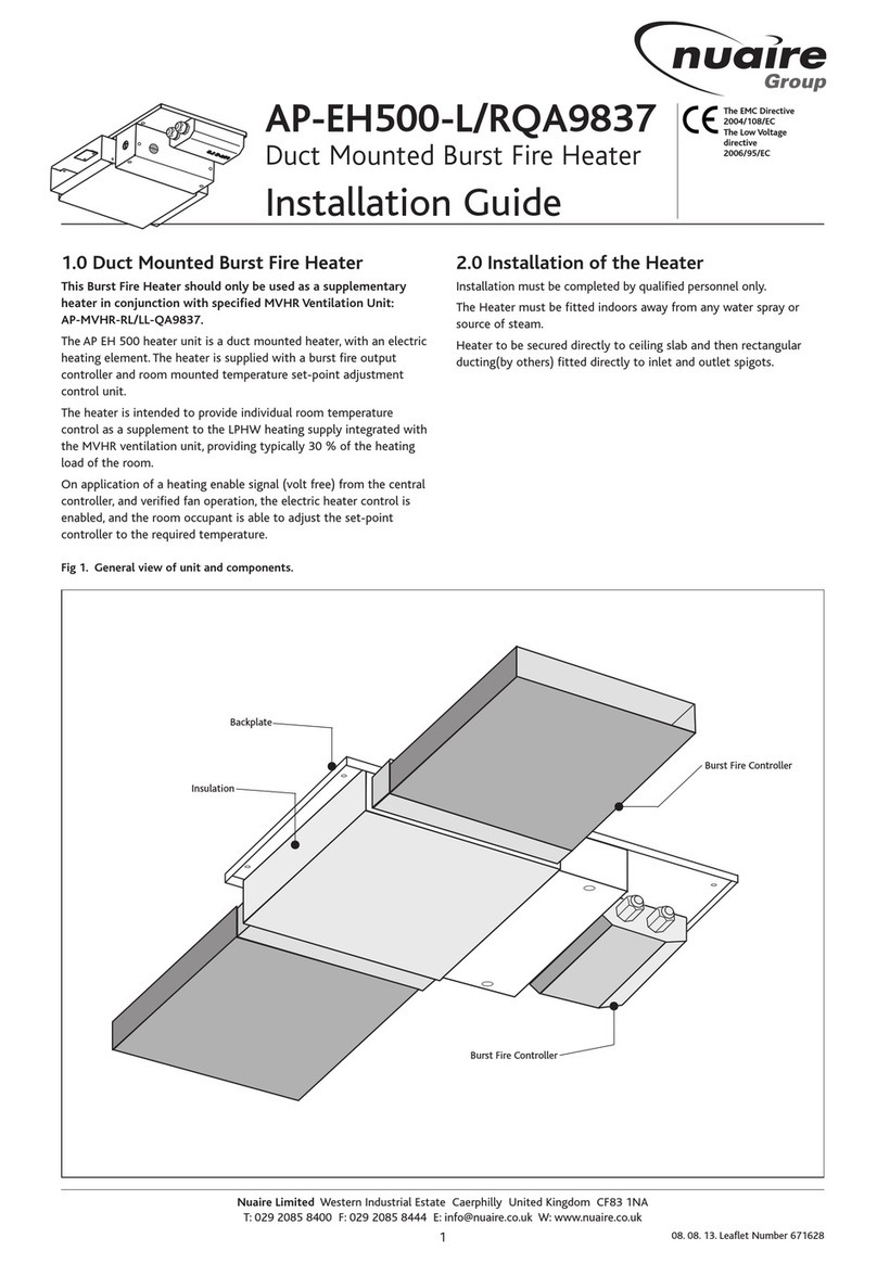 Nuaire Group AP-EH500-L/RQA9837 installation guide