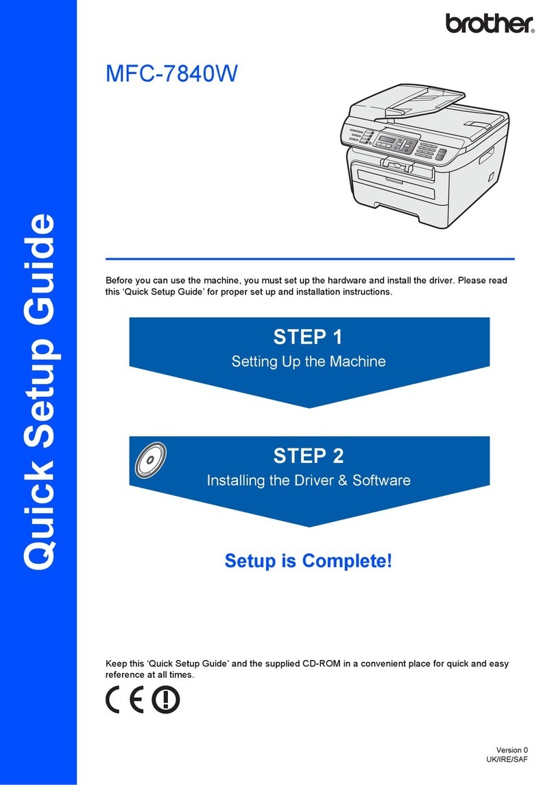 Brother MFC-7840W Quick setup guide