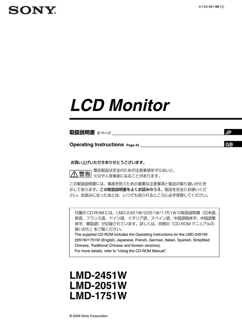 Sony LMD-2451W operating instructions