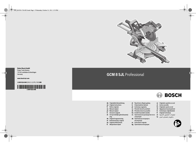 Bosch GCM 8 SJL User manual