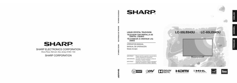 Sharp LC-65LE643U User manual
