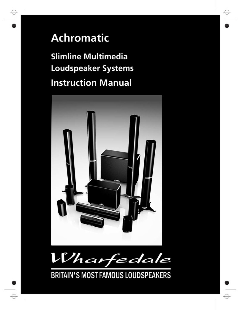 Wharfedale Pro Achromatic series instruction manual