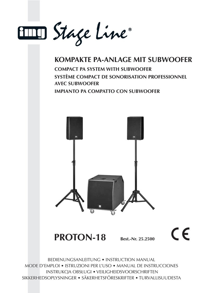 IMG STAGE LINE PROTON-18 instruction manual