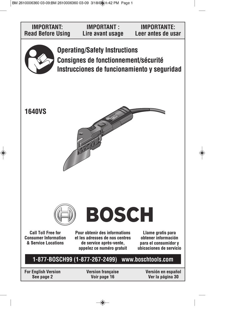 Bosch Finecut 1640vs Assembly instructions