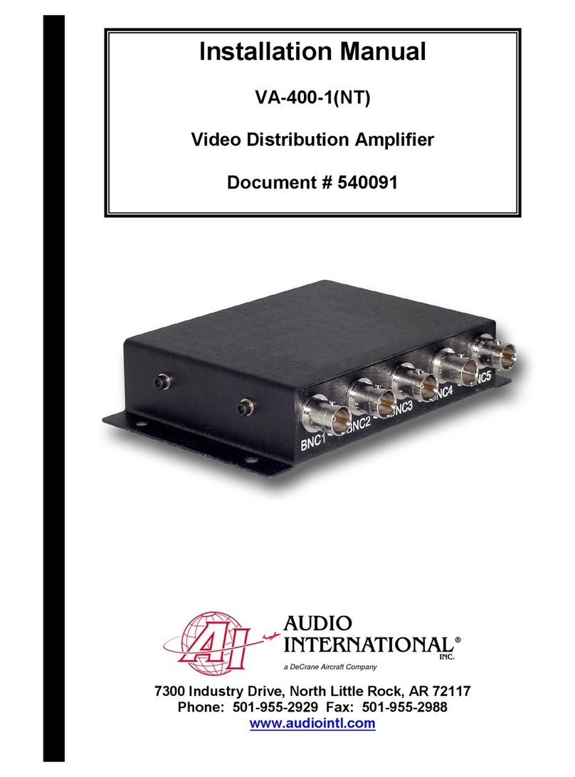 Audio international VA-400-1(NT) installation manual