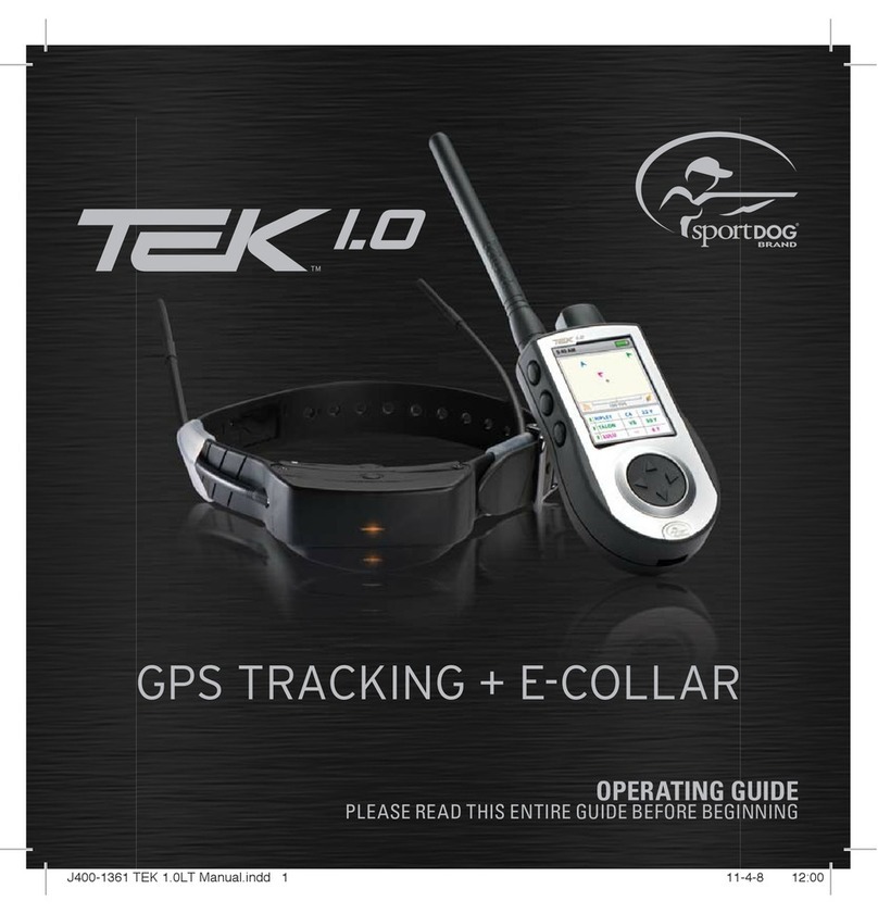 SportDOG TEK 1.0 GPS Tracking operating guide