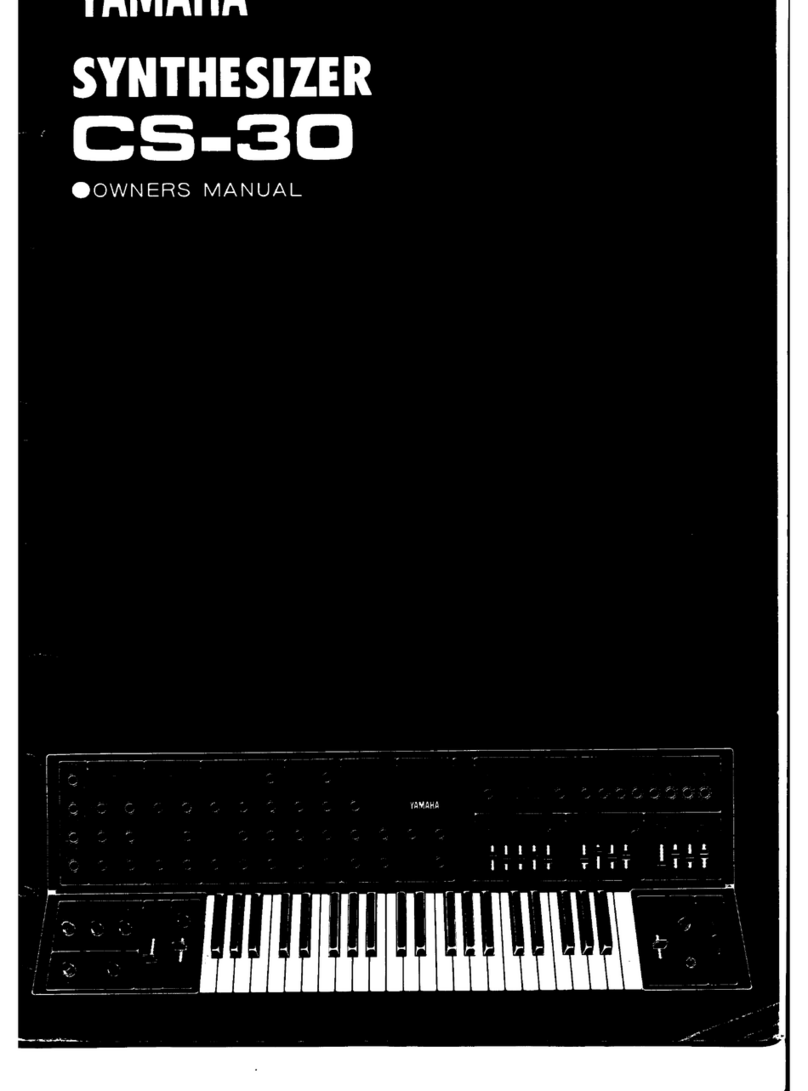 Yamaha CS-30 User manual Yamaha CS-30 User manual