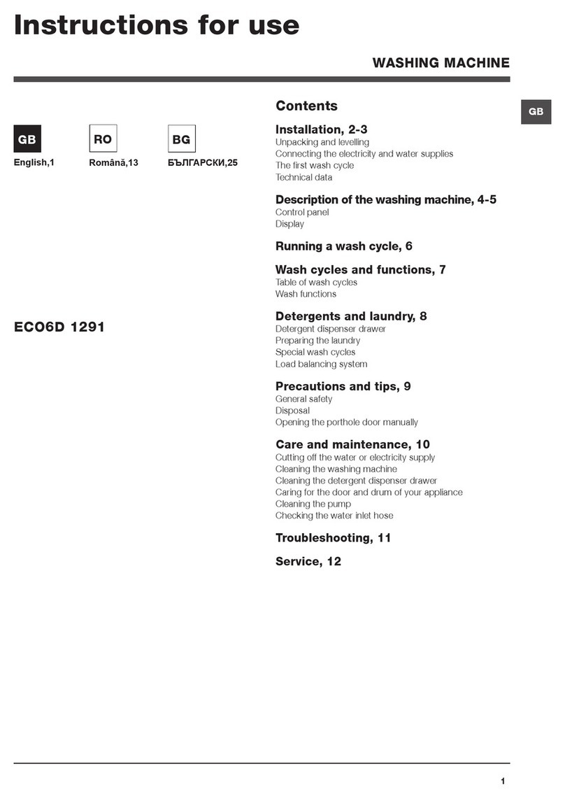 Hotpoint Ariston ECO6D 1291 Instructions for use