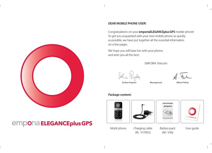 EMPORIA ELEGANCEplusGPS User manual EMPORIA ELEGANCEplusGPS User manual