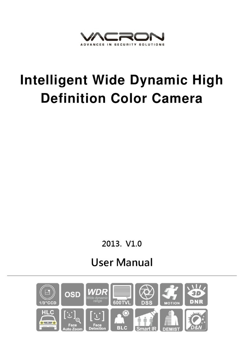 Vacron Intelligent Wide Dynamic High Definition Color... user manual